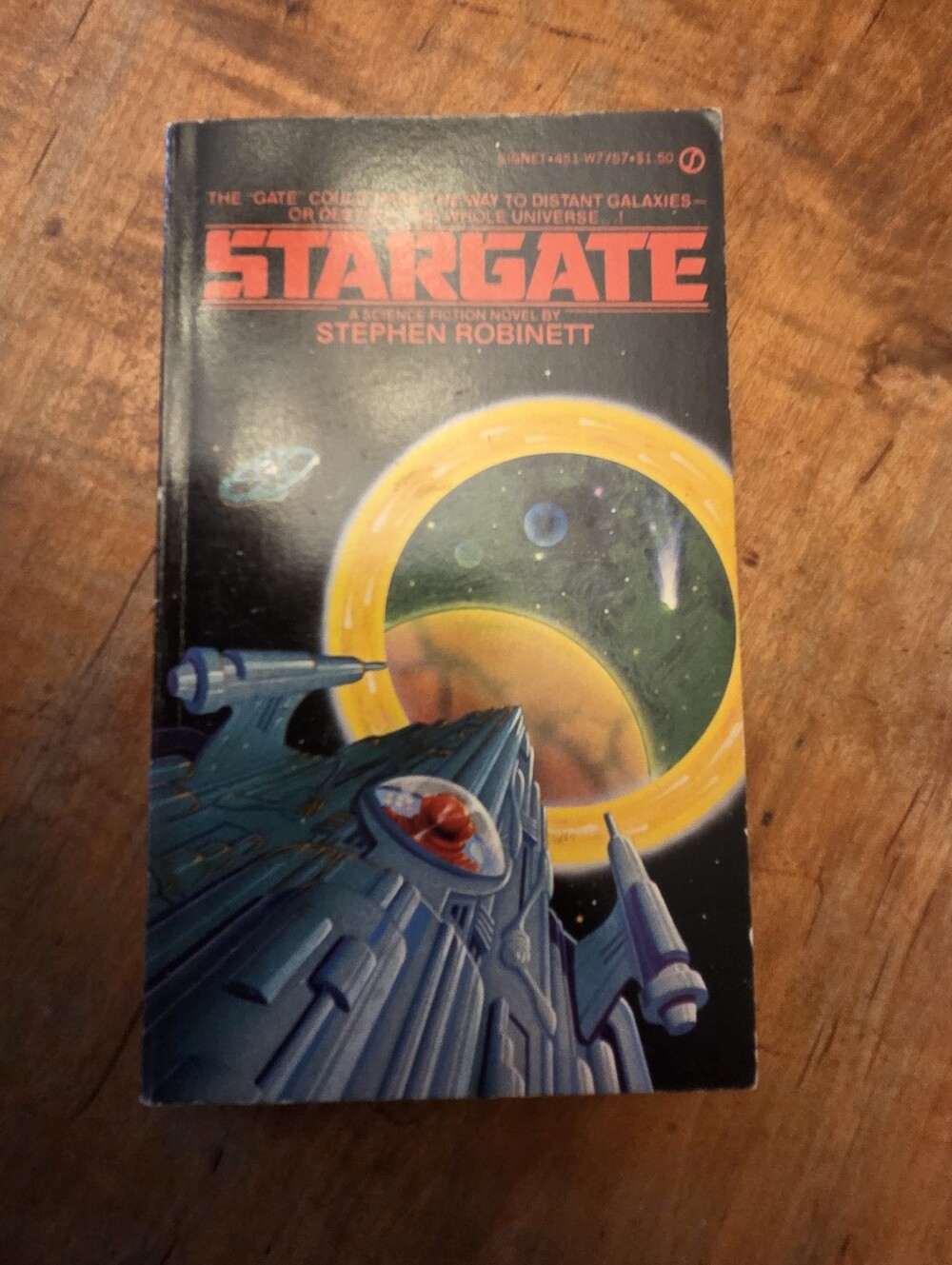 Stargate Stephen Robinett 1977 1st PB Science Fiction Signet